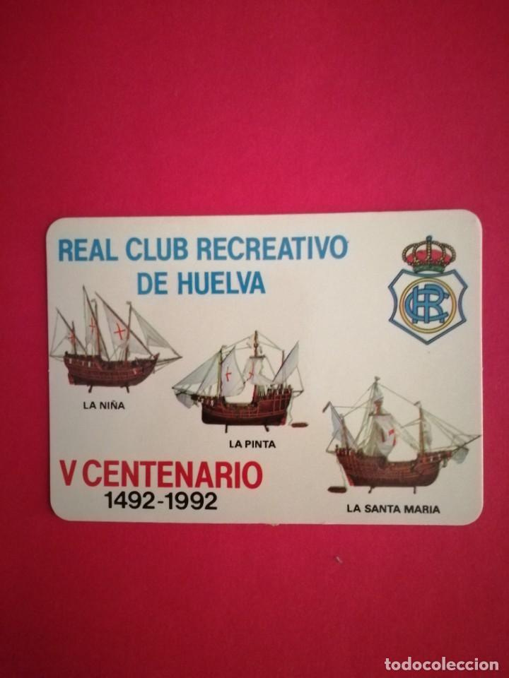Collectables Calendars: Calendario del Real club recreativo de Huelva V centenario 1990 - escaso