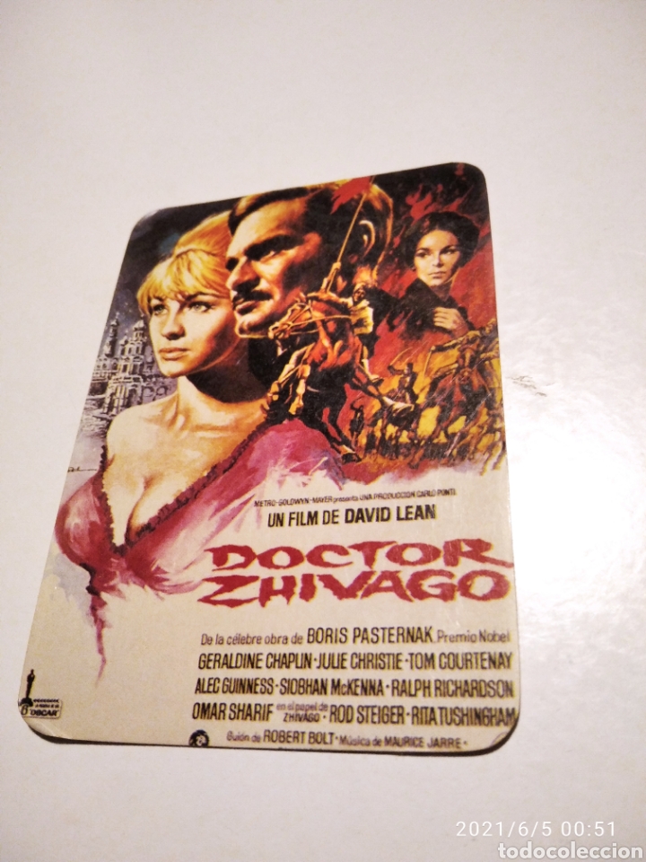 Coleccionismo Calendarios: Calendario v&iacute;deo Club Carol la eliana cine El doctor Zhivago
