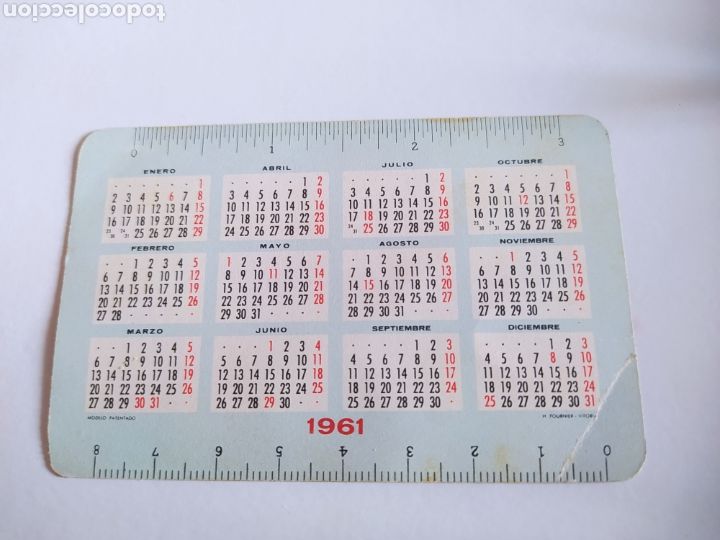 Coleccionismo calendarios: FOURNIER 1961 BRIDGE - Foto 2