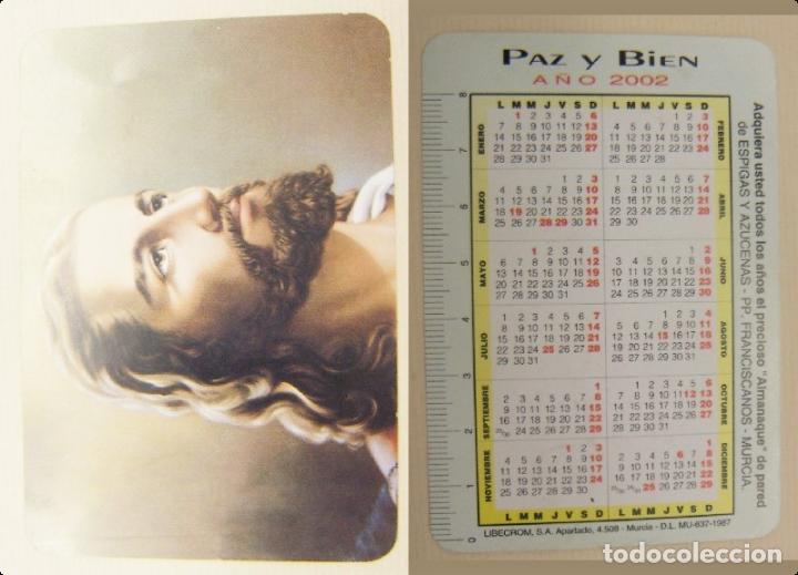 Coleccionismo calendarios: CALENDARIO RELIGIOSO PP. FRANCISCANOS - PAZ Y BIEN - ESPIGAS Y AZUCENAS. A&Ntilde;O 2002