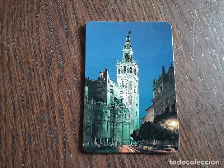 Coleccionismo Calendarios: calendario de serie DLB 11274, La Giralda, Sevilla, con publicidad pe&ntilde;a madridista Goles. a&ntilde;o 1996