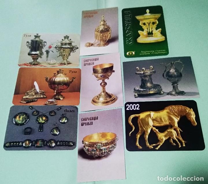 Sammeln von Kalendern: CALENDARIO JOYAS . RUSIA . A&Ntilde;OS 90/00 . 9 UNIDADES . T3
