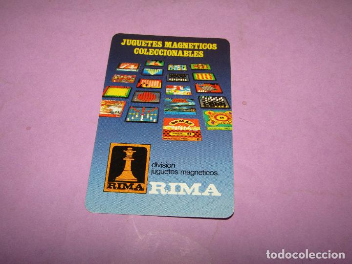 Coleccionismo Calendarios: Antiguo Calendario Publicidad de Juegos Magn&eacute;ticos RIMA de H. FOURNIER del A&ntilde;o 1980