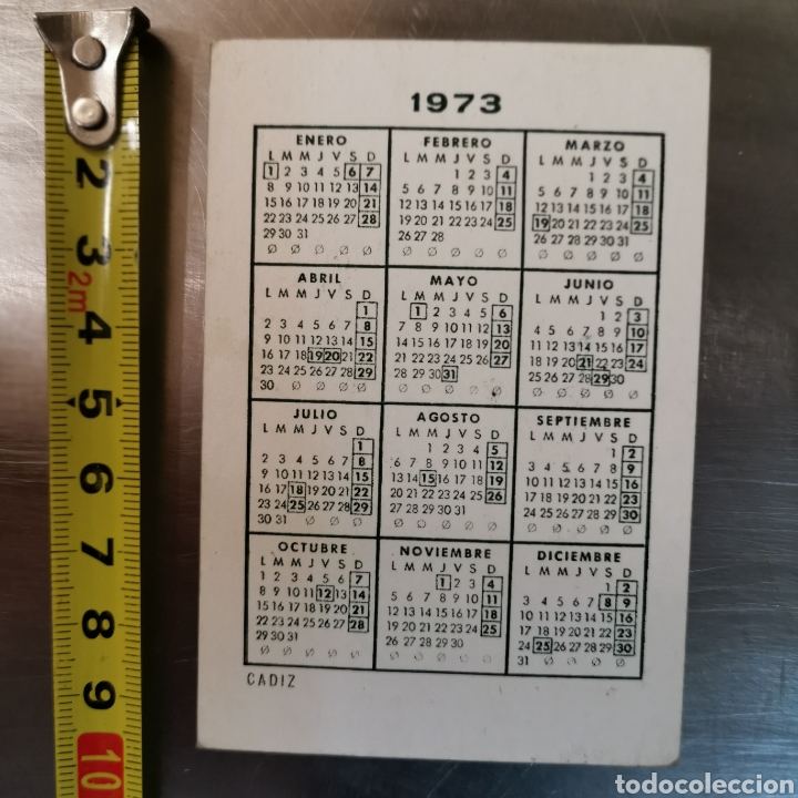 Coleccionismo calendarios: Calendario de 1973 de Cadiz - Foto 3