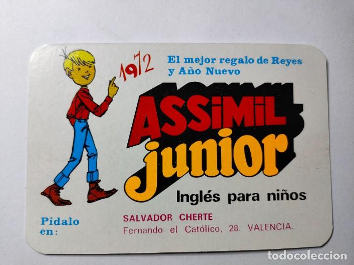 Sammeln von Kalendern: Calendario de bolsillo. Idiomas Assimil Junior. A&ntilde;o 1972..
