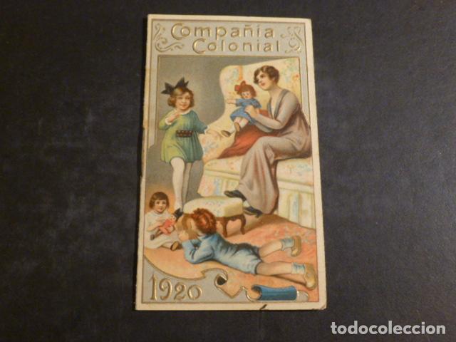 Coleccionismo calendarios: COMPA&Ntilde;IA COLONIAL MADRID CALENDARIO 1920 - Foto 1
