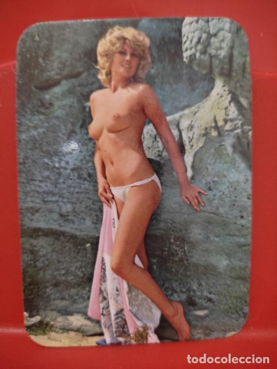 Coleccionismo calendarios: 1978 CALENDARIO SIN PUBLICIDAD NO FOURNIER CHICA ROCAS BA&Ntilde;ADOR
