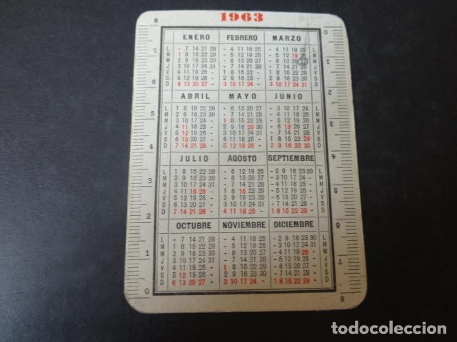 Coleccionismo calendarios: CALENDARIO DE BOLSILLO 1963 - Foto 2