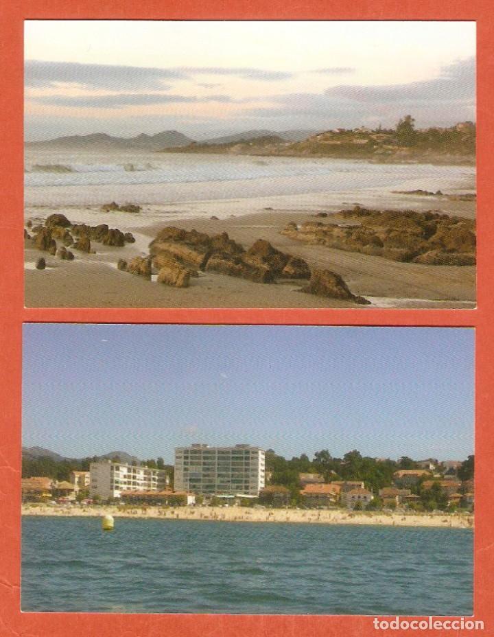 Coleccionismo calendarios: 2 CALENDARIOS BOLSILLO A&Ntilde;O 2016 PLAYA AM&Eacute;RICA - GALICIA - PUBLICIDAD CAFETER&Iacute;A - VER FOTO REVERSOS