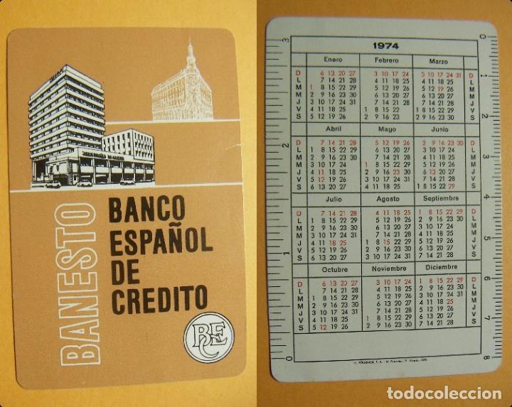 Coleccionismo Calendarios: CALENDARIO DE BOLSILLO BANCO ESPA&Ntilde;OL DE CREDITO 1974 FOURNIER