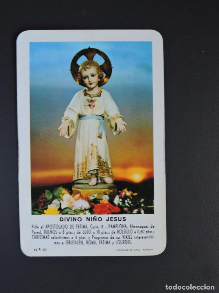 Coleccionismo calendarios: Calendario bolsillo - DIVINO NI&Ntilde;O JES&Uacute;S - FOURNIER - A&ntilde;o 1963 - APOSTOLADO DE F&Aacute;TIMA