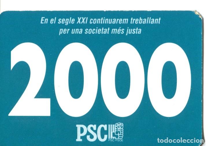 Colecionismo Calend&aacute;rios: Calendario pol&iacute;tico del PSC de 2000