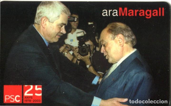 Colecionismo Calend&aacute;rios: CALENDARIO DE BOLSILLO PUBLICITARIO A&Ntilde;O 2003 POL&Iacute;TICA - PSC - ARA MARAGALL