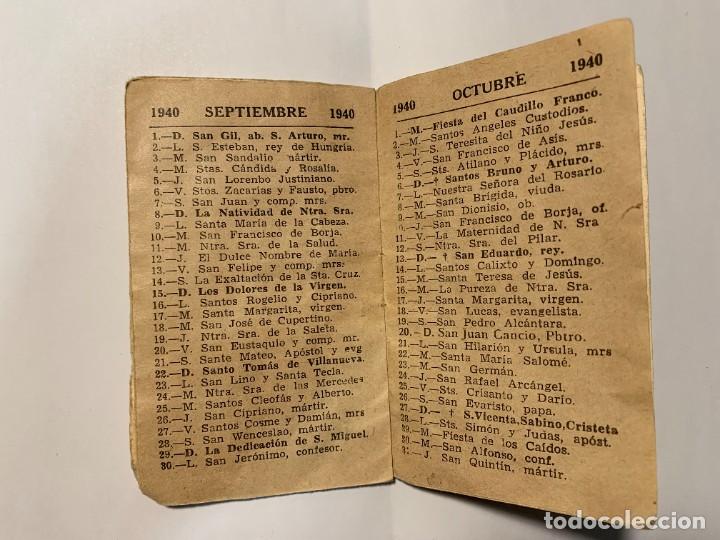 Coleccionismo calendarios: Almanaque 1940 - Foto 3
