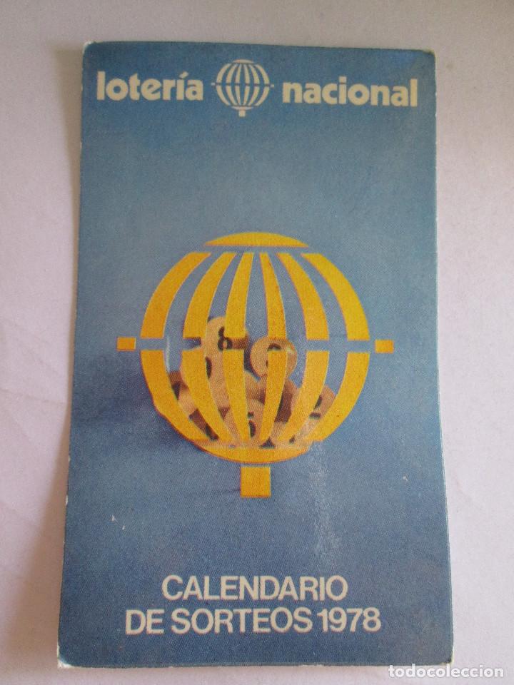 Coleccionismo Calendarios: CALENDARIO DE BOLSILLO - LOTERIA NACIONAL - 1978