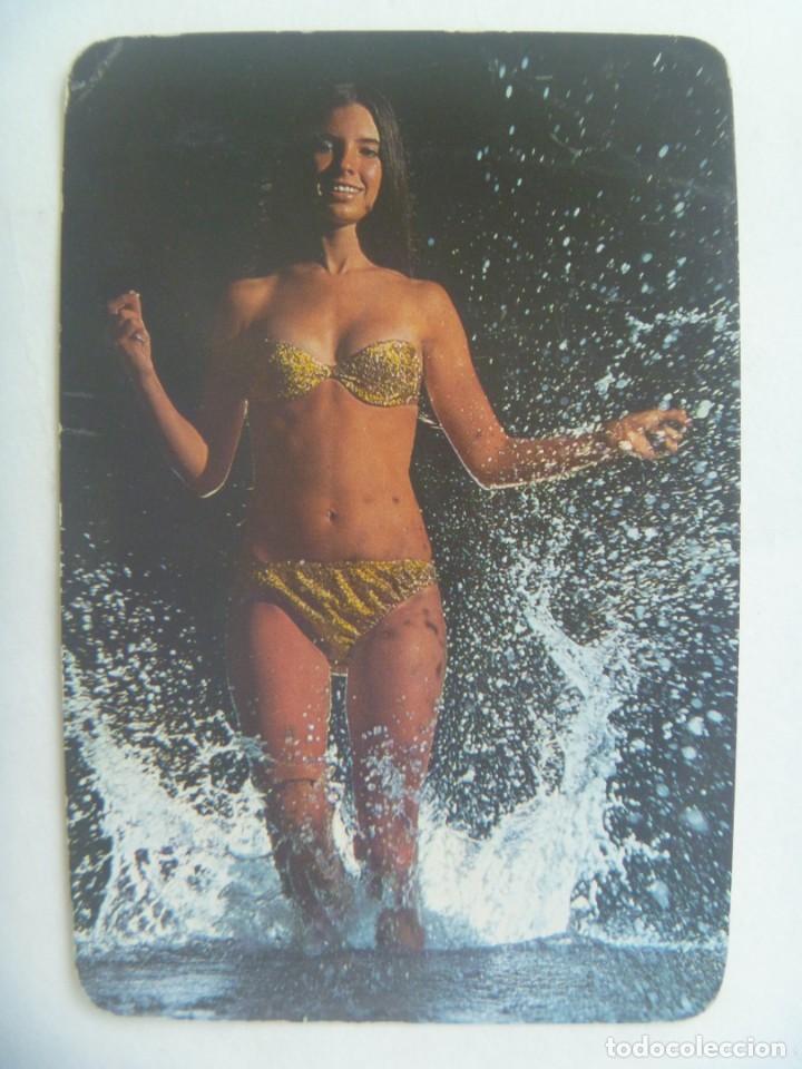 Coleccionismo calendarios: CALENDARIO BOLSILLO 1974 CON CHICA. PUBLICIDAD BAR PORTAL DEL LAGO, SAN JULIAN DE RAMIS ( GERONA)