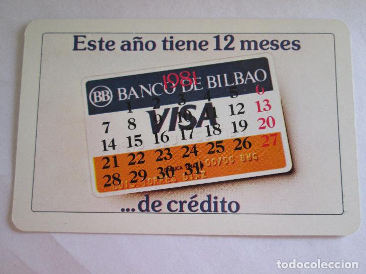 Coleccionismo Calendarios: CALENDARIO DE BOLSILLO - FOURNIER - 1981 - BANCO DE BILBAO - VISA
