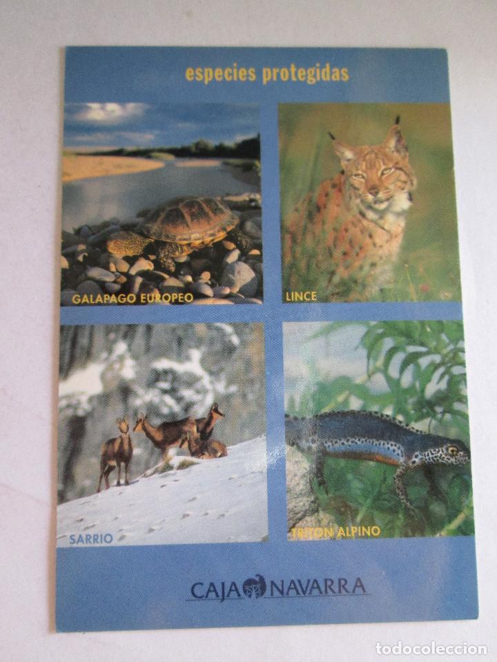 Colecionismo Calend&aacute;rios: CALENDARIO DE BOLSILLO - 2001 - CAJA NAVARRA - ESPECIES PROTEGIDAS