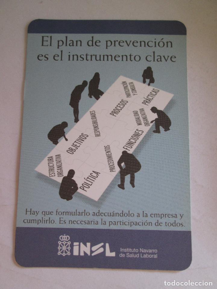 Colecionismo Calend&aacute;rios: CALENDARIO DE BOLSILLO - - 2007 - INSTITUTO NAVARRO DE SALUD LABORAL
