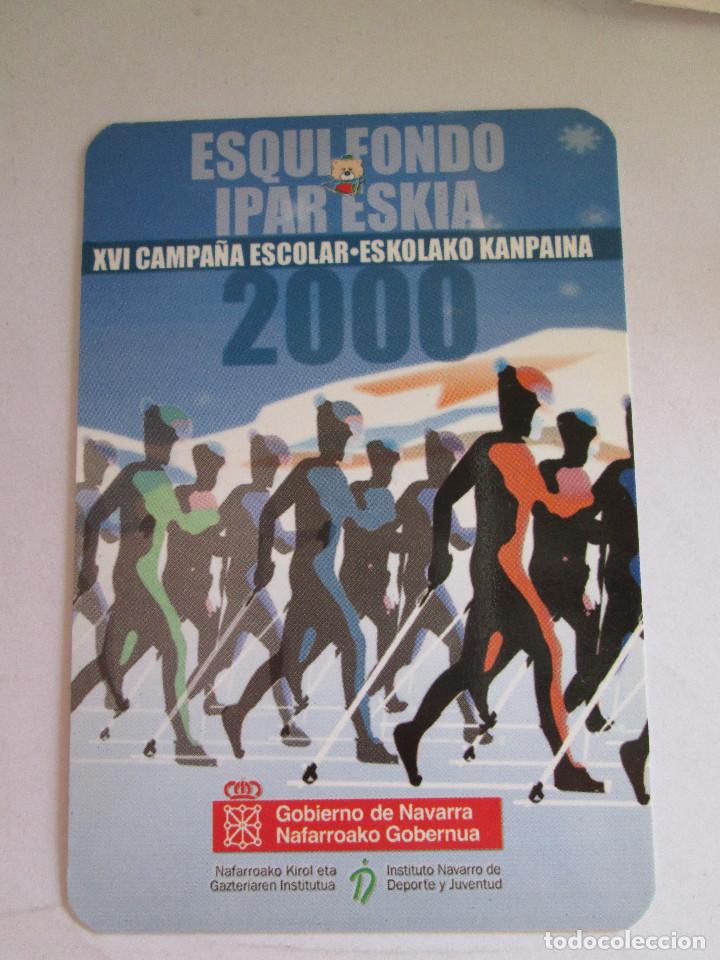 Coleccionismo calendarios: CALENDARIO DE BOLSILLO - 2000 - ESQUI DE FONDO - AYUNTAMIENTO ISABA OCHAGAVIA - GOBIERNO DE NAVARRA