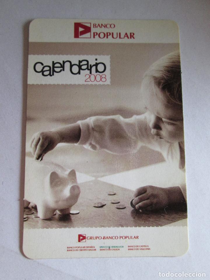 Colecionismo Calend&aacute;rios: CALENDARIO DE BOLSILLO - 2008 - BANCO POPULAR