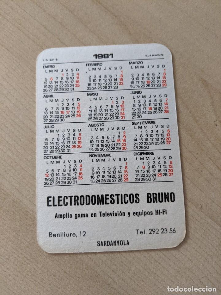 Coleccionismo calendarios: CALENDARIO DE BOLSILLO, ELECTRODOMESTICOS BRUNO (1981) - Foto 2