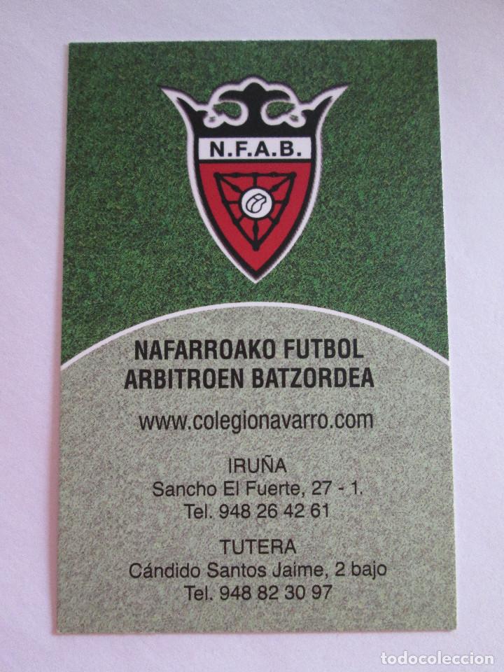 Coleccionismo calendarios: CALENDARIO DE BOLSILLO - 2012 - FEDERACION NAVARRA DE ARBITROS DE FUTBOL