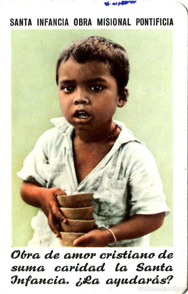 Coleccionismo calendarios: Calendario bolsillo - SANTA INFANCIA OBRA MISIONAL PONTIFICIA - FOURNIER - A&ntilde;o 1971