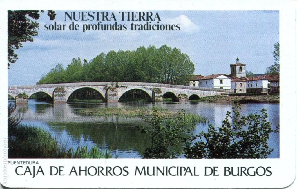 Coleccionismo calendarios: Calendario de bolsillo H Fournier Caja de ahorros municipal de Burgos 1989 Puentedura