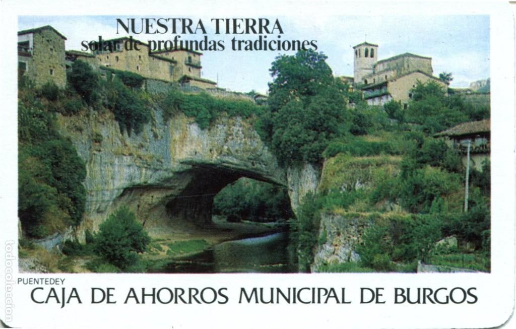 Coleccionismo calendarios: CALENDARIO HERACLIO FOURNIER CAJA DE AHORROS MUNICIPAL DE BURGOS 1989 PUENTEDEY
