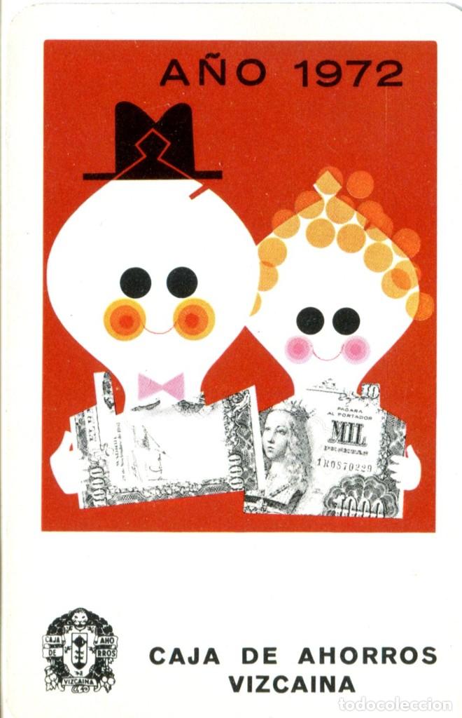 Coleccionismo calendarios: CALENDARIO FOURNIER CAJA DE AHORROS VIZCAINA 1972