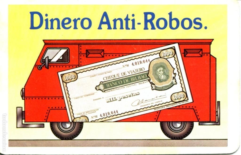 Coleccionismo calendarios: calendario fournier banco Bilbao, dinero anti-robos a&ntilde;o 1980