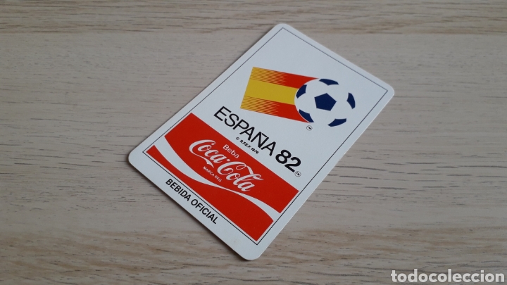 Coleccionismo calendarios: Calendario de bolsillo, F&uacute;tbol Mundial Espa&ntilde;a 82, Coca-Cola, Heraclio Fournier a&ntilde;o 1982.