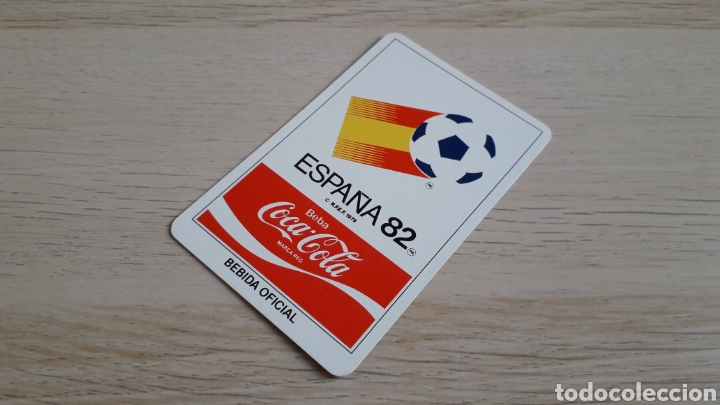 Coleccionismo Calendarios: Calendario de bolsillo, F&uacute;tbol Mundial Espa&ntilde;a 82, Coca-Cola, Heraclio Fournier a&ntilde;o 1982.