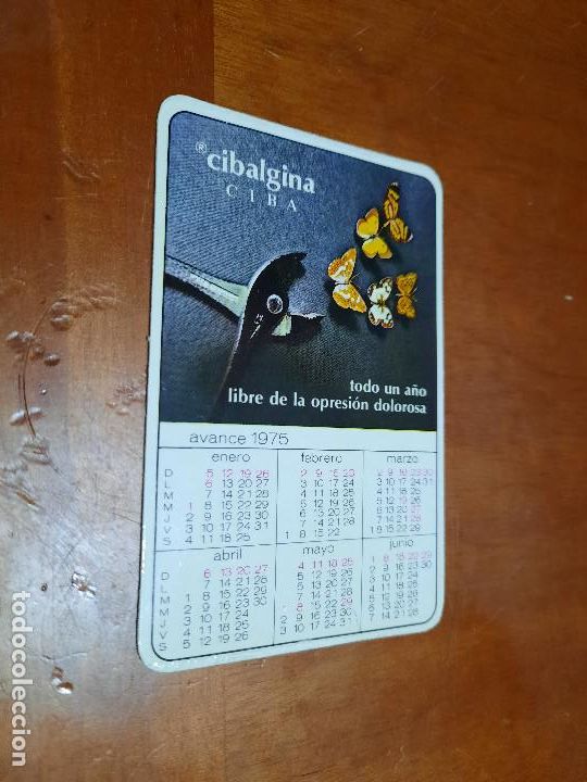 Coleccionismo Calendarios: CIBALGINA. ALMANAQUE DE BOLSILLO 1974. BUEN ESTADO. DIFICIL