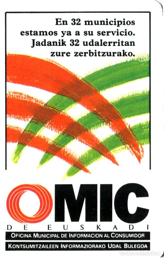 Coleccionismo calendarios: CALENDARIO FOURNIER. OMIC DE EUSKADI. 1988