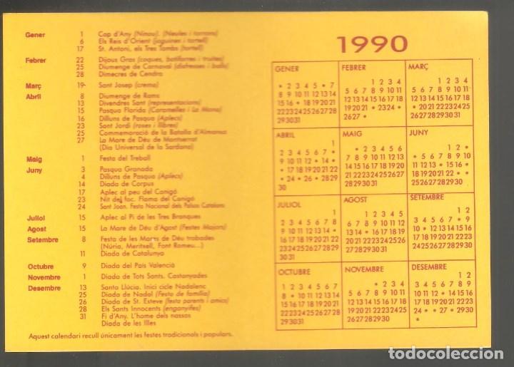 Coleccionismo Calendarios: 1 CALENDARIO EN CATALAN FESTES I TRADICIONS A&Ntilde;O 1990