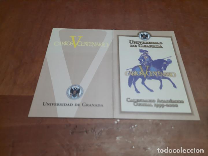 Coleccionismo calendarios: CARLOS X. CENTENARIO. CALENDARIO SE ABRE POR DETR&Aacute;S. UGR. CALENDARIO PERIODO UNIVERSITARIO. 99-00