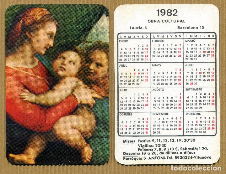 Coleccionismo Calendarios: CALENDARIOS BOLSILLO - PARROQUIA SANT ANTONI VILANOVA 1982