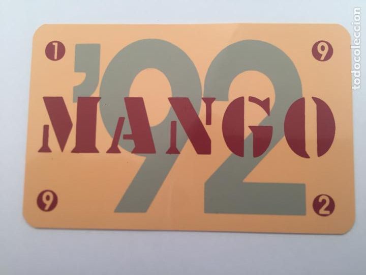 Collectionnisme Calendriers: calendario mango 1992