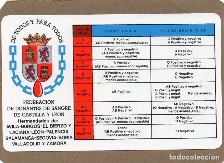 Coleccionismo calendarios: Calendario de Publicidad 2000 - FEDERACION DE DONANTES DE SANGRE DE CASTILLA Y LEON