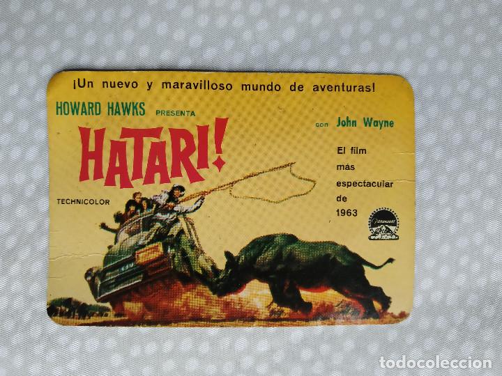 Coleccionismo calendarios: calendario publicitario - PELICULA DE CINE - HATARI a&ntilde;o 1963 - JOHN WAYNE - howard hawks - ver fotos