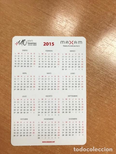 Coleccionismo calendarios: CALENDARIO MAXAM 2015 - Foto 2