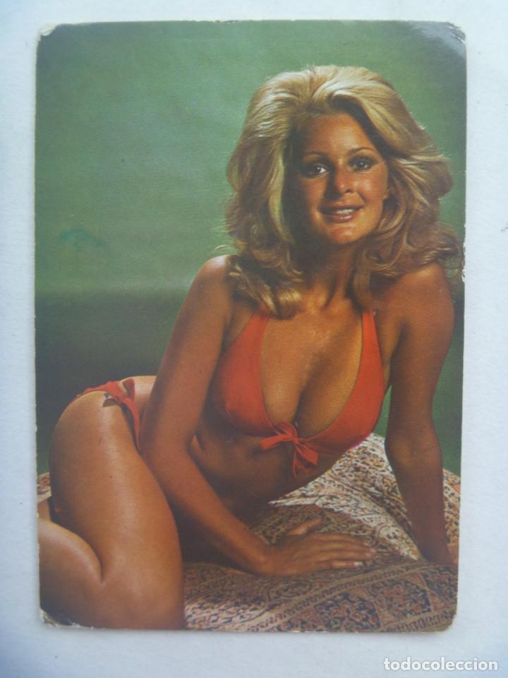 Coleccionismo calendarios: CALENDARIO DE BOLSILLO DE 1976 CON CHICA. PUBLICIDAD PERFUMERIA FERRETERIA LA CANDELARIA, SEVILLA