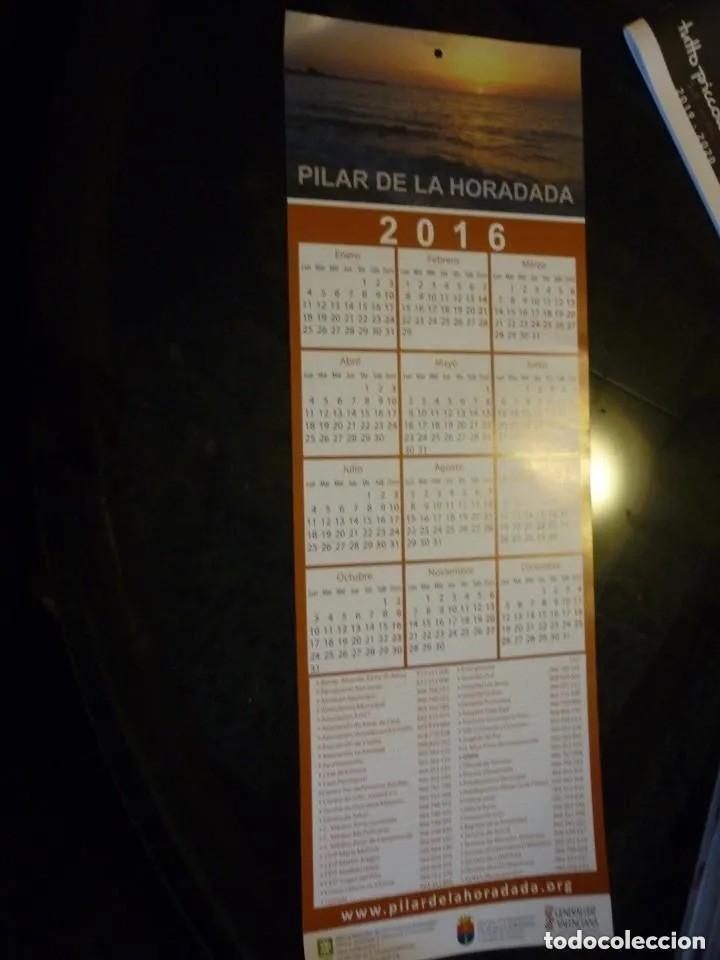 Coleccionismo calendarios: Calendario de pared 2016 Pilar de la Horadada