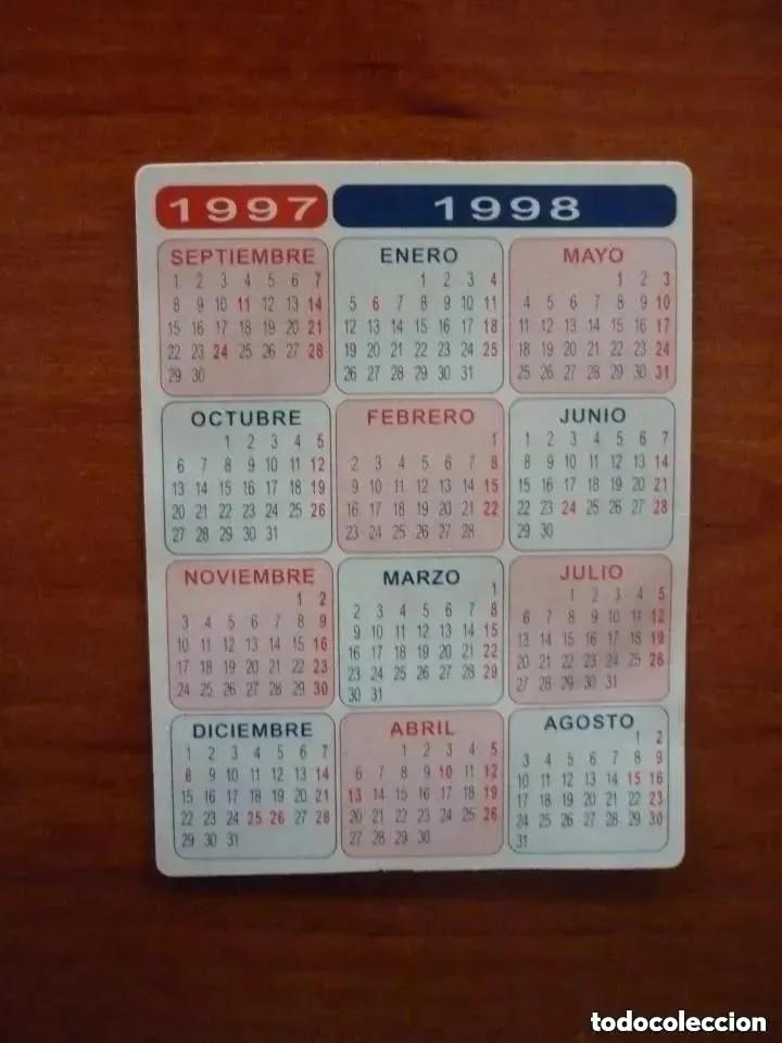 Coleccionismo calendarios: CALENDARIO DE BOLSILLO 1997-98. ESCUELA DE AZAFATAS BARCELONA