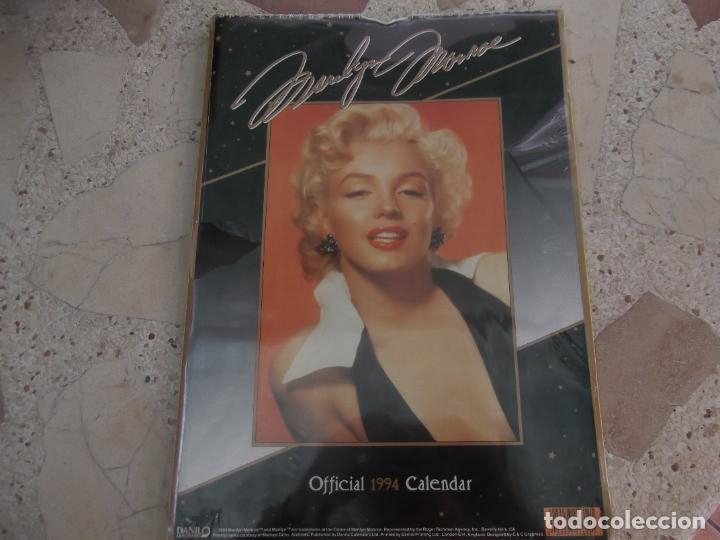 Coleccionismo calendarios: calendario de 12 fotos marilyn monroe 1994, 42 x 30, precintado, en ingles, color