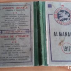 Coleccionismo Calendarios: TAPAS DE ALMANAQUE PARA 1917 HIJOS DE URIARTE. CALLE DEL PILAR Nº 1 ZARAGOZA.