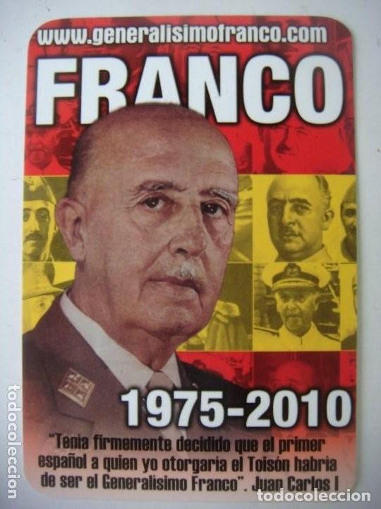 Coleccionismo calendarios: CALENDARIO DE BOLSILLO A&Ntilde;O 2010- FRANCO 1975-2010 N&ordm;-547