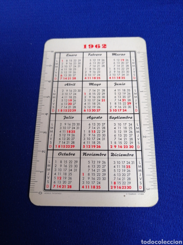 Coleccionismo calendarios: FOURNIER CIGARRILLOS 46 1962 - Foto 2
